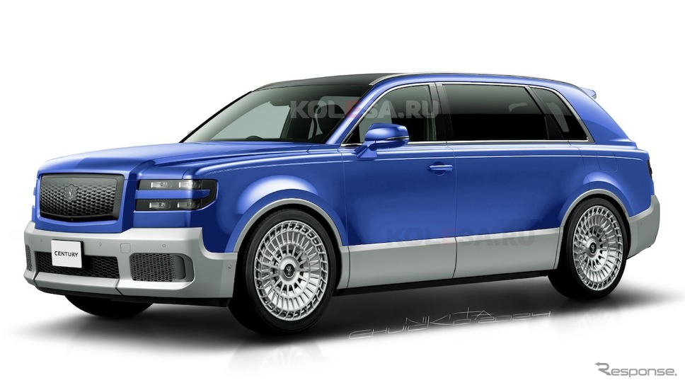 トヨタ・センチュリーSUV LWB仕様の予想CG《KOLESA RU/APOLLO》