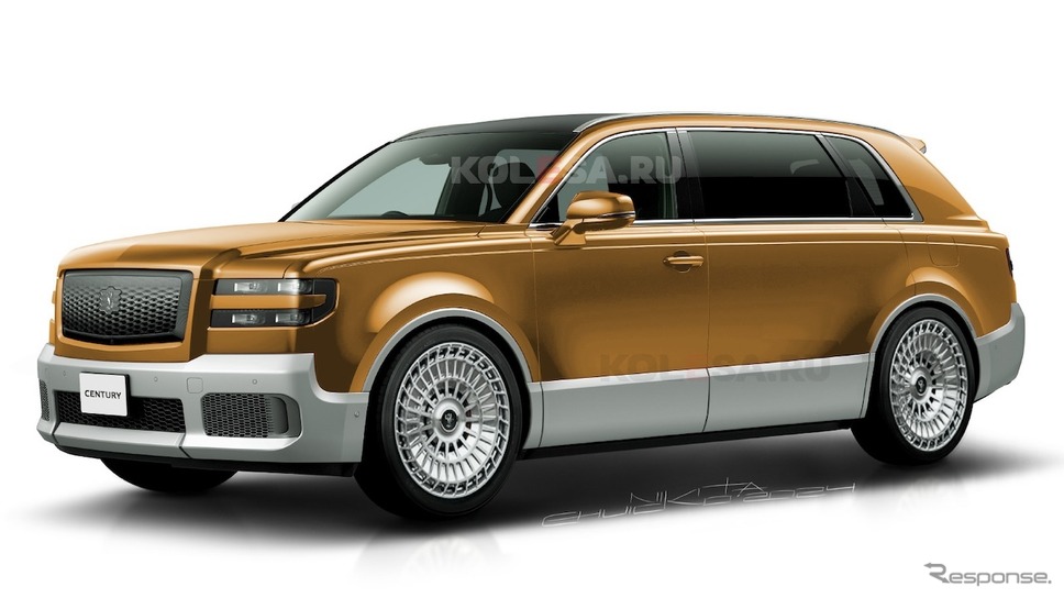 トヨタ・センチュリーSUV LWB仕様の予想CG《KOLESA RU/APOLLO》