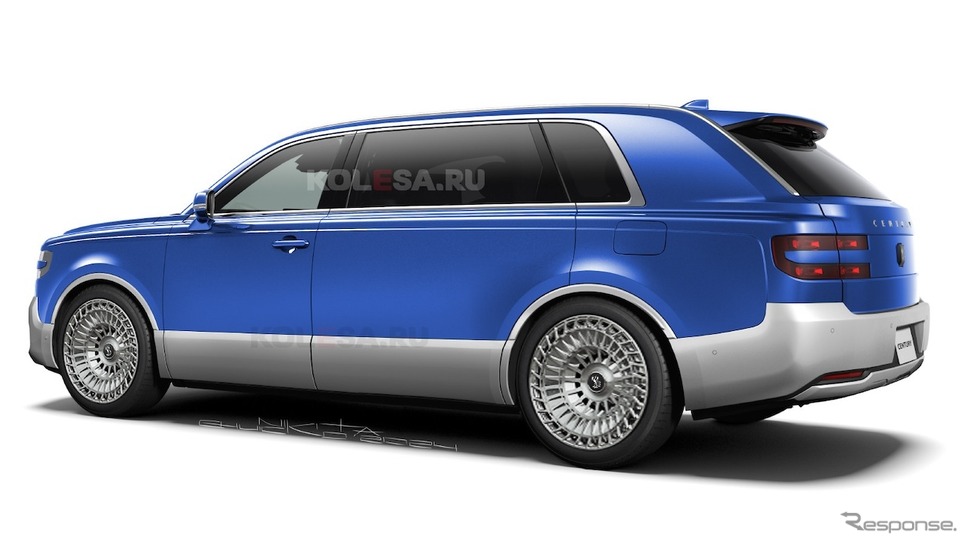 トヨタ・センチュリーSUV LWB仕様の予想CG《KOLESA RU/APOLLO》