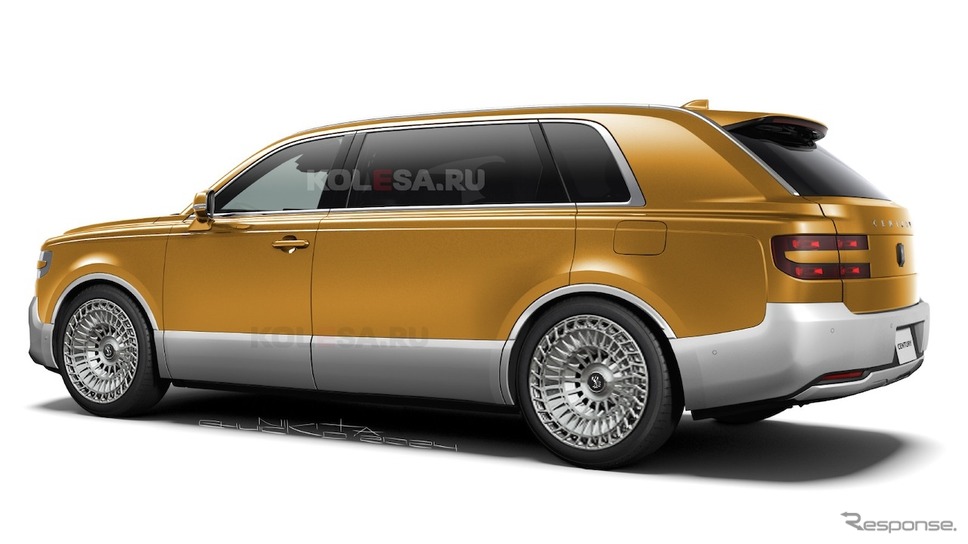 トヨタ・センチュリーSUV LWB仕様の予想CG《KOLESA RU/APOLLO》