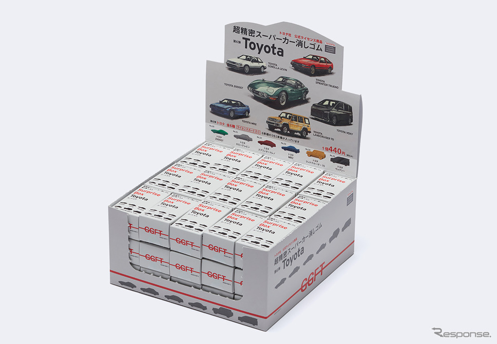 『2000GT』から『ランクル』まで…“超精密”スーパーカー消しゴム第6弾・トヨタ車6車種が10月販売開始《画像提供 GGF-T》