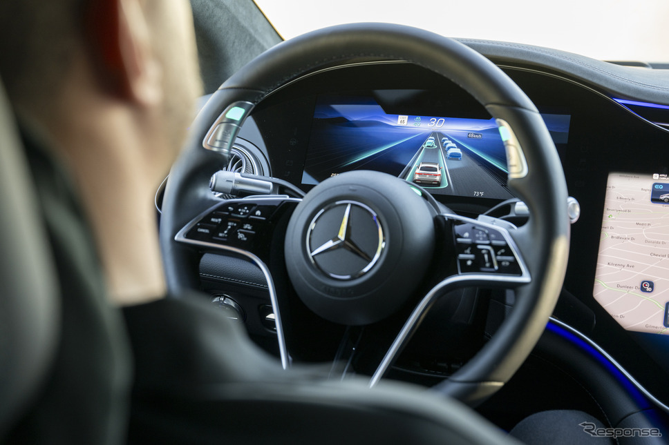 メルセデスベンツ EQS と Sクラス の「DRIVE PILOT」装着車(参考画像)《photo by Mercedes-Benz》