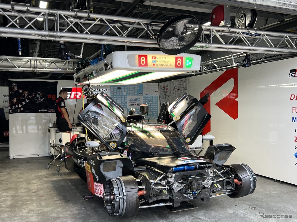 TOYOTA GAZOO Racingのピット《写真撮影 吉田瑶子》