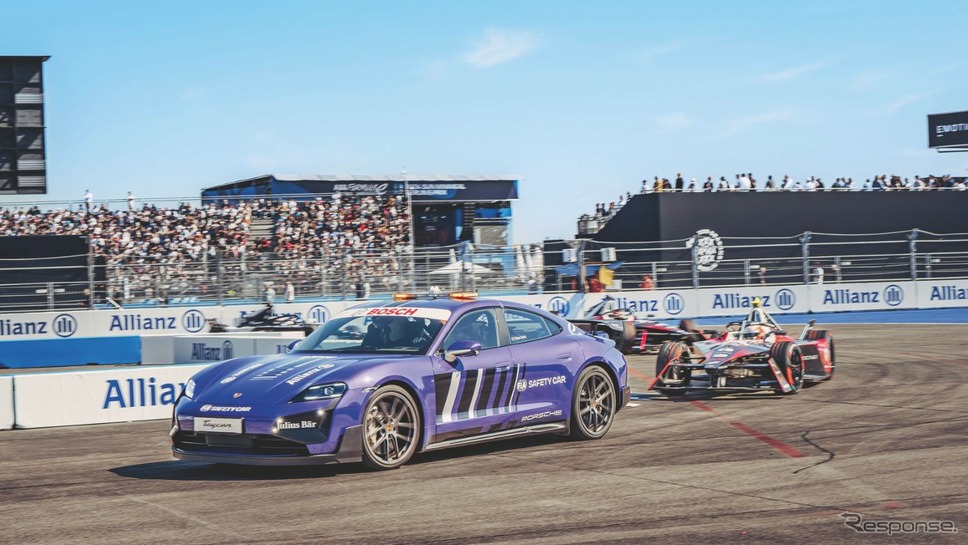 ポルシェ・タイカン・ターボGTがフォーミュラEの新型セーフティカーに《photo by Porsche》