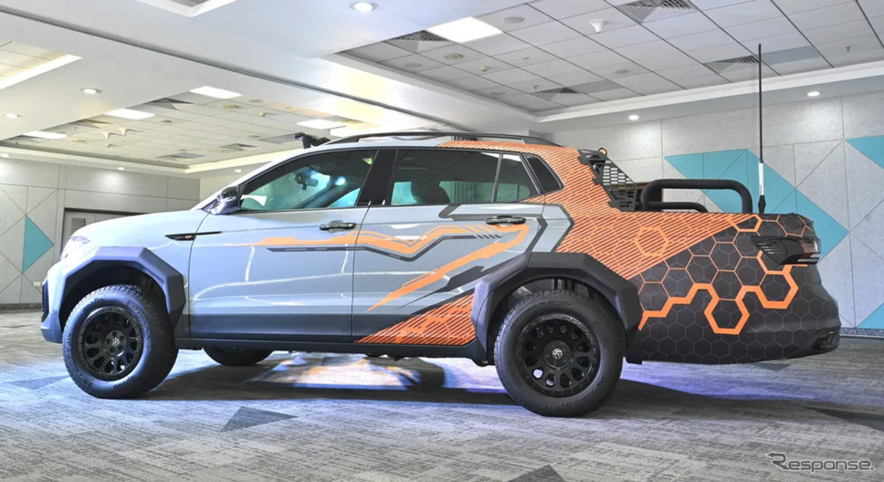 VWの小型SUV『タイグン』をピックアップトラック化したインドの学生プロジェクト《photo by VW》