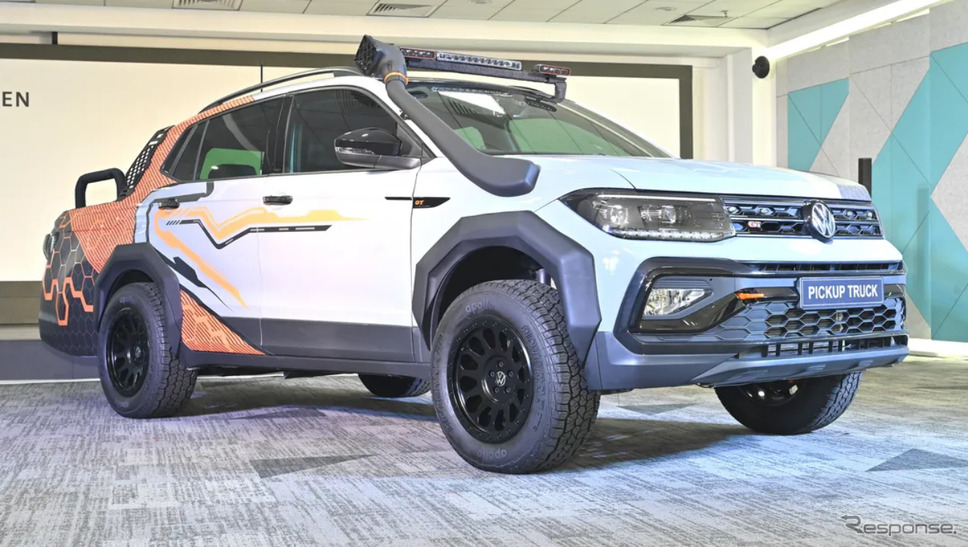 VWの小型SUV『タイグン』をピックアップトラック化したインドの学生プロジェクト《photo by VW》