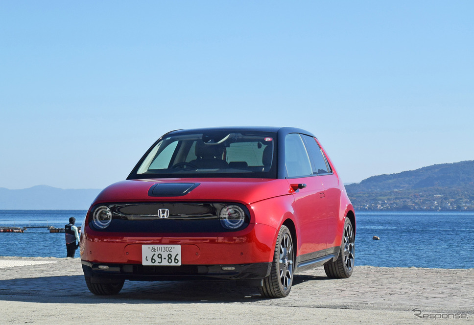ホンダ「Honda e」のフロントビュー。《写真撮影 井元康一郎》