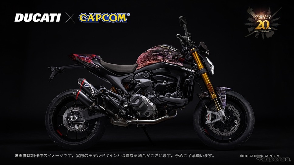 ドゥカティ モンスターSP モンスターハンター 20周年限定ラッピングモデル《写真提供 ドゥカティジャパン》