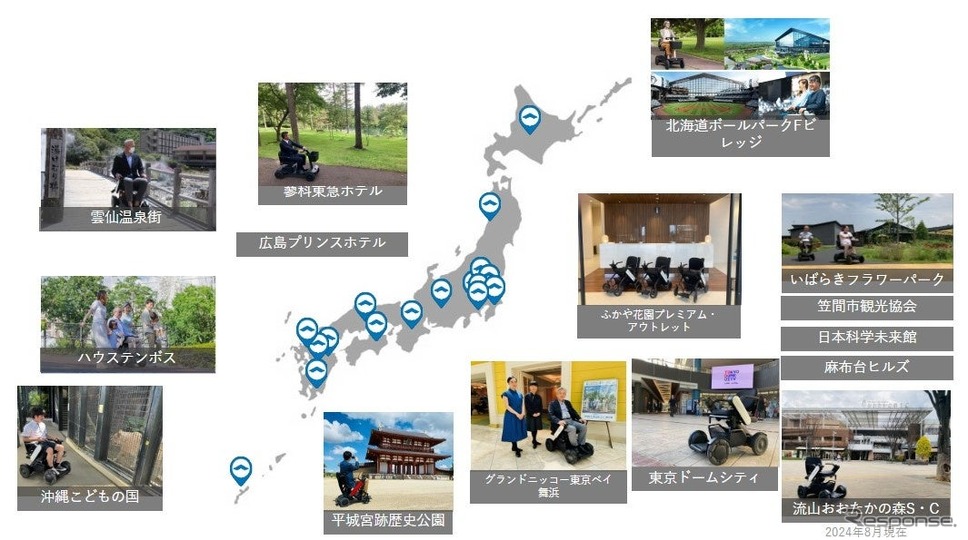 貸し出し先の例《画像提供 WHILL》