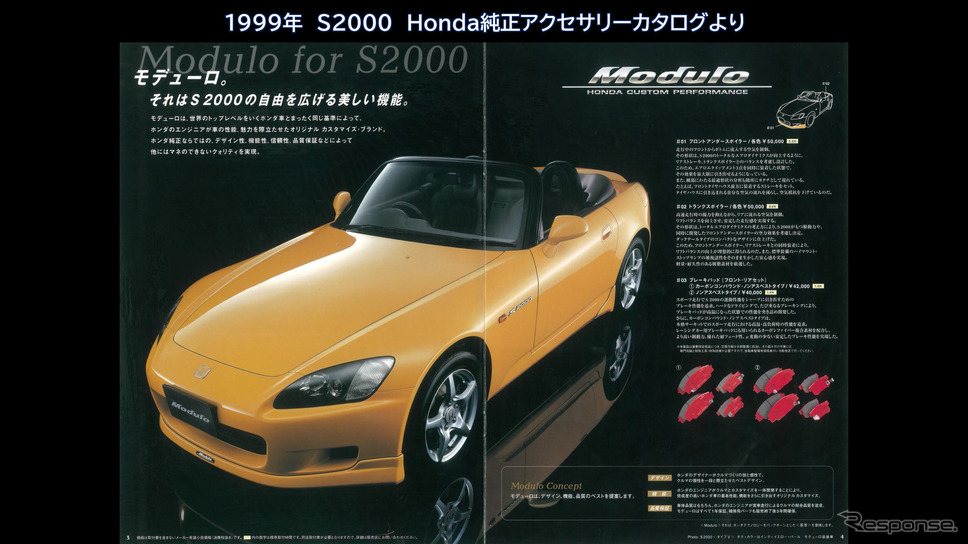1999年のS2000カタログ
