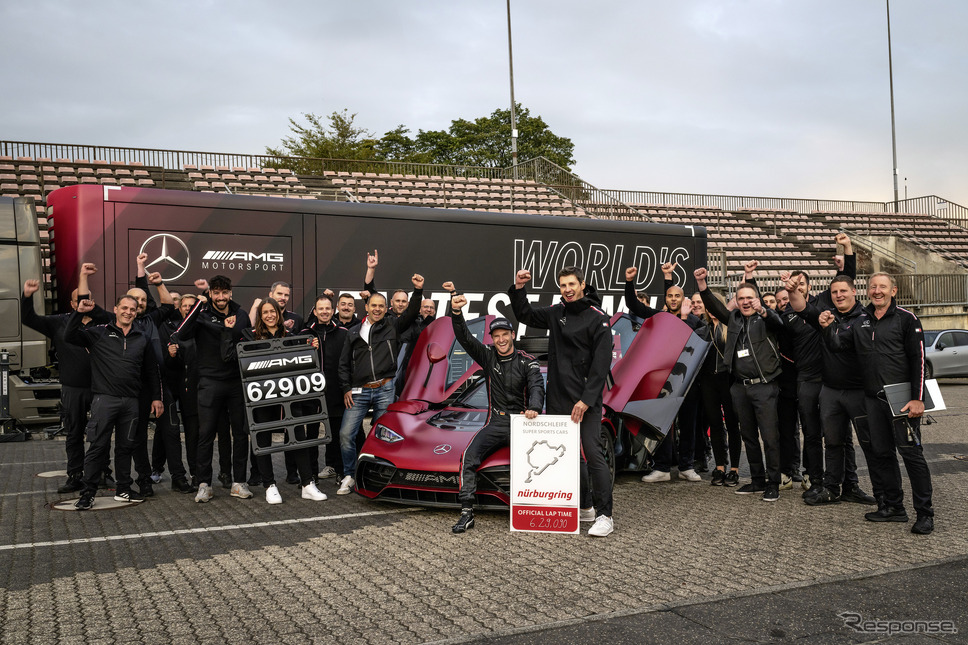 メルセデスAMG『ONE』がドイツ・ニュルブルクリンク北コースで新たな市販車最速記録を樹立《photo by Mercedes-Benz》
