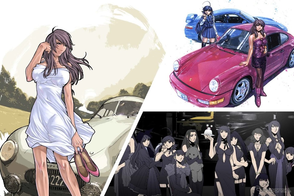PORSCHE STUDIO GINZA ×彼女のカレラ20周年記念原画展 -My Favorite PORSCHE-《写真提供 EBI GROUP》
