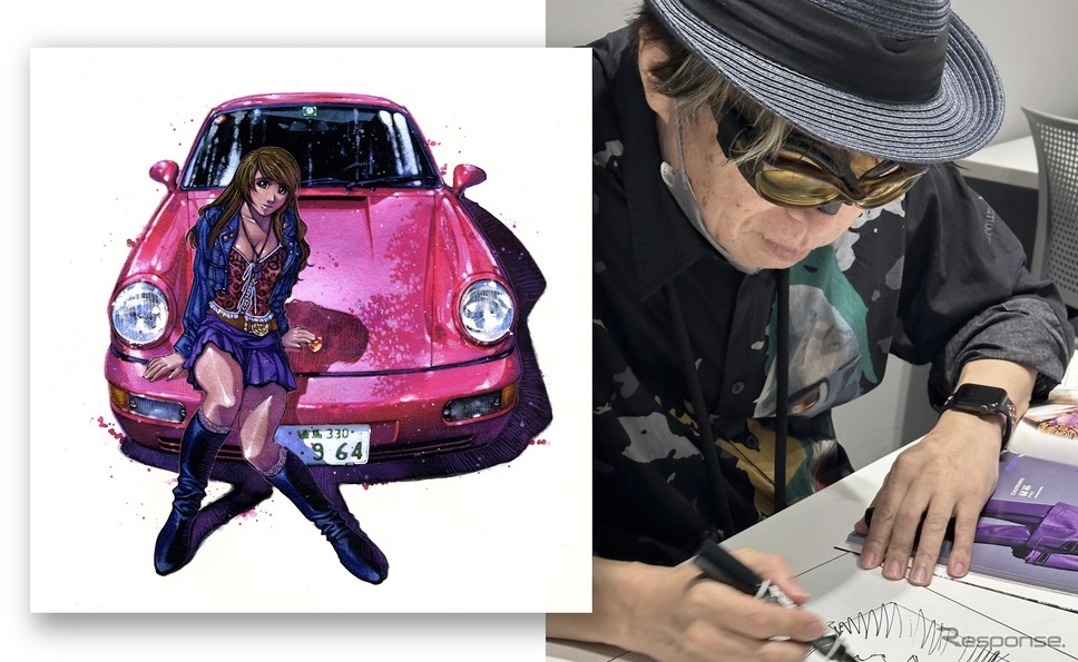 PORSCHE STUDIO GINZA ×彼女のカレラ20周年記念原画展 -My Favorite PORSCHE-《写真提供 EBI GROUP》