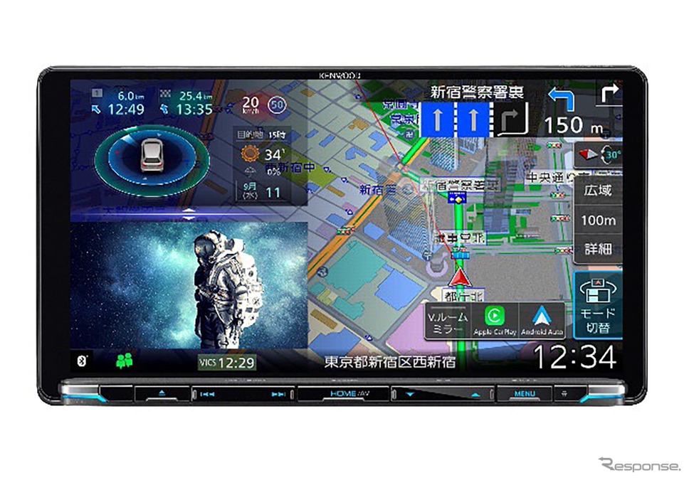 9V型インダッシュタイプ「MDV-M911HDL」《写真提供 JVCケンウッド》