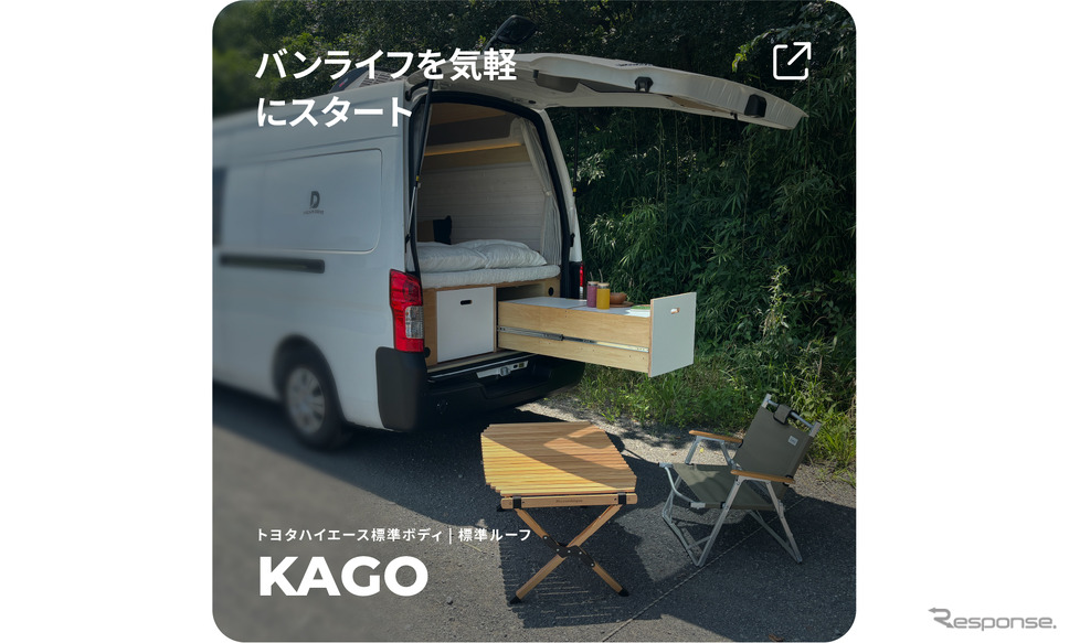キャンピングカーKAGO、495万円で再登場《画像提供 Dream Drive》