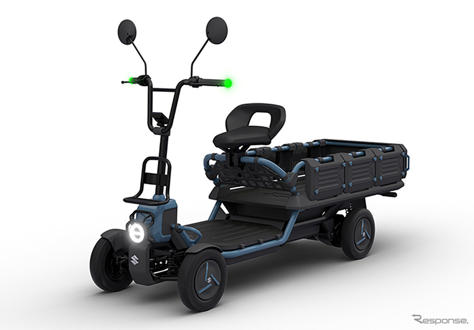 スズキの電動パーソナル/マルチユースモビリティ「SUZU-CARGO」《写真提供 スズキ》