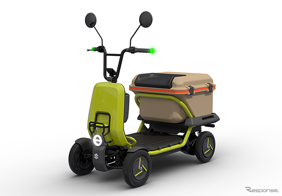 スズキの電動パーソナル/マルチユースモビリティ「SUZU-RIDE」《写真提供 スズキ》