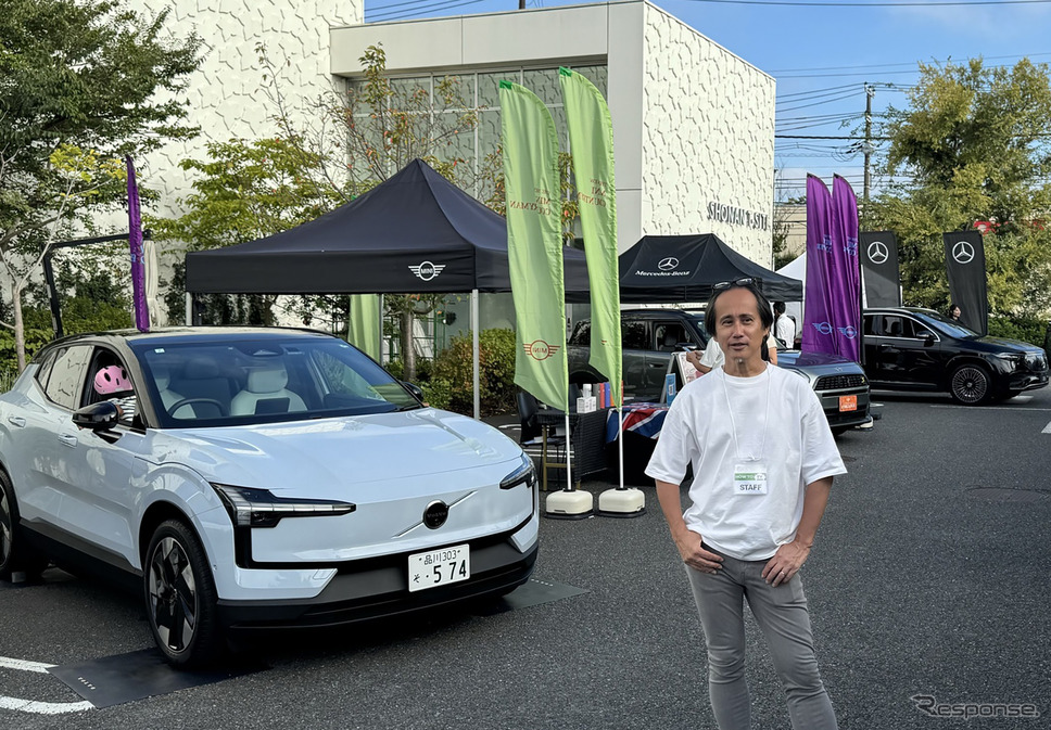 「EVでも"安心"を届けたい」というSOMPOダイレクト特命部長平尾昌也さん《photo by Kazuya Miura》