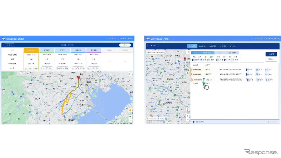 パナソニック オートモーティブシステムズのLPガス事業者向けの配送効率化サービス DRIVEBOSS LPガス《写真提供 パナソニック》
