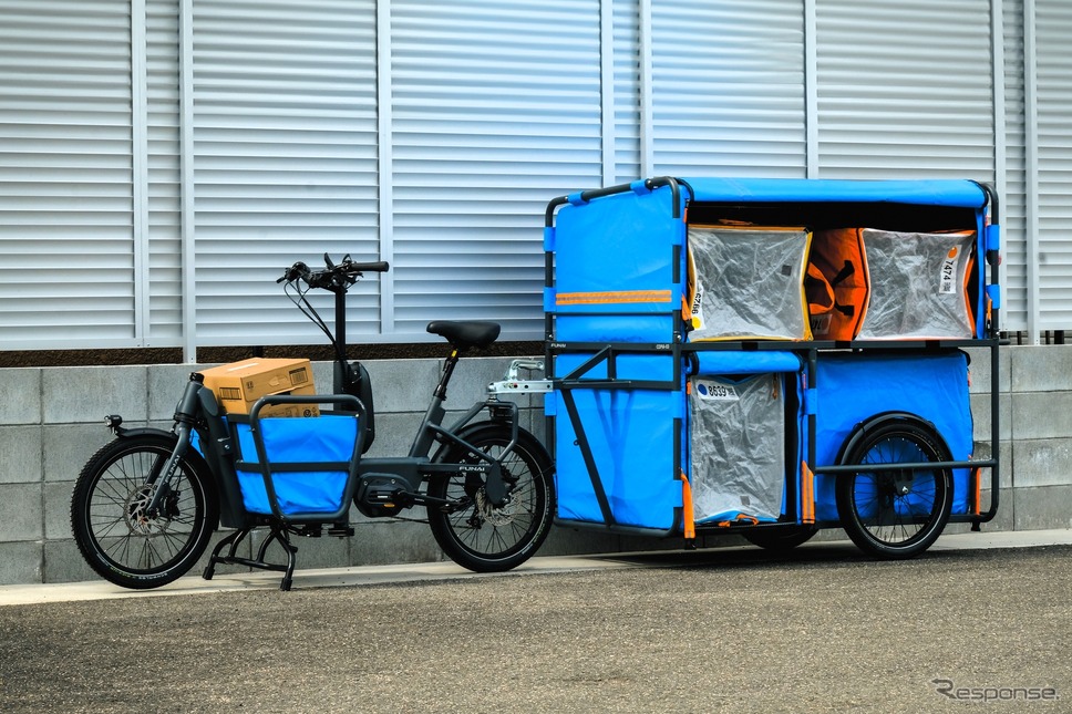 Amazonの日本向けの新型リヤカー付き電動アシスト自転車《photo by Amazon》