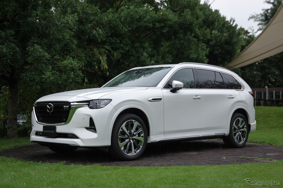 マツダ CX-80 アクセサリー装着車「シグネチャースタイル」《写真撮影 宮崎壮人》