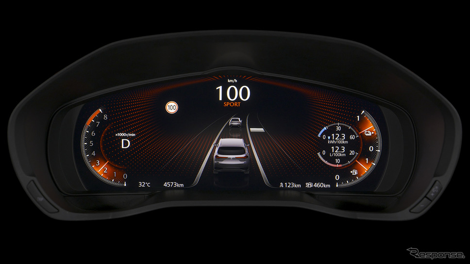運転支援システム情報画面《画像提供 パナソニックグループ》