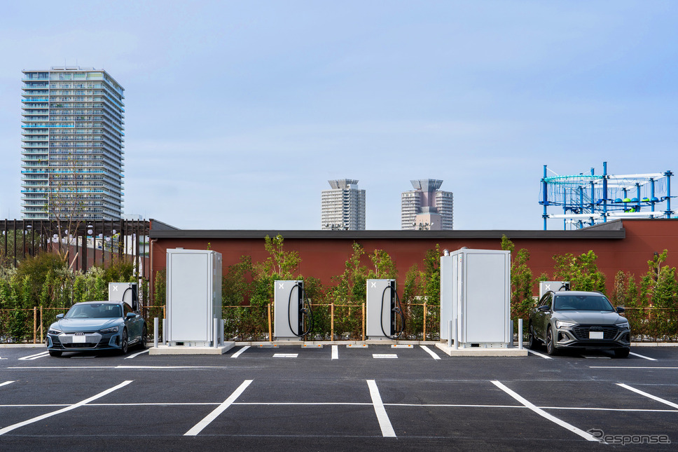 パワーエックスが東京湾岸最大規模の超急速EV充電ステーションを開設《写真提供 パワーエックス》