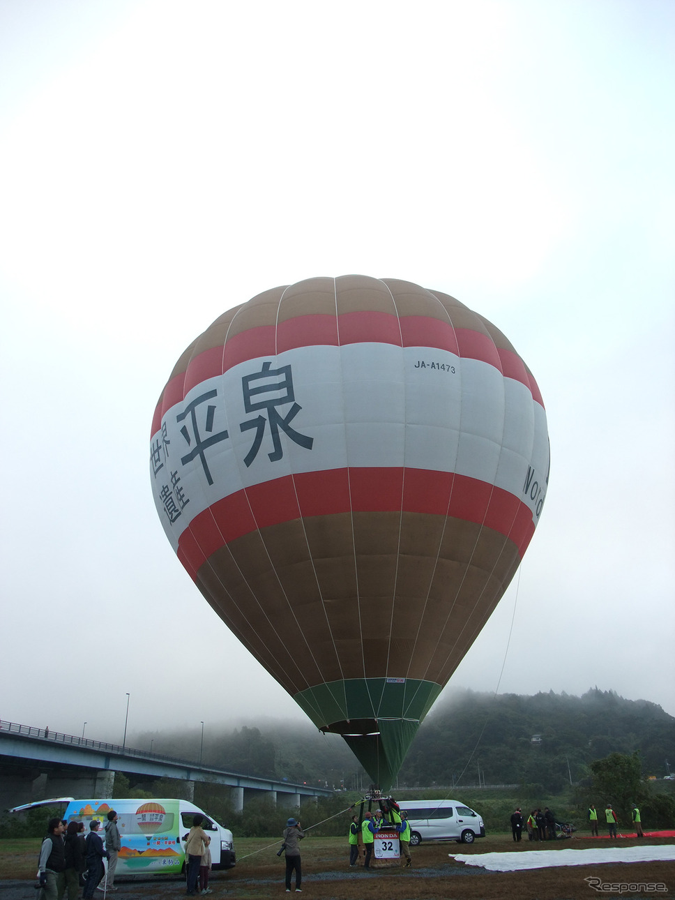 他の熱気球イベントにも頻々と姿を見せる一関・平泉号。《写真撮影 井元康一郎》