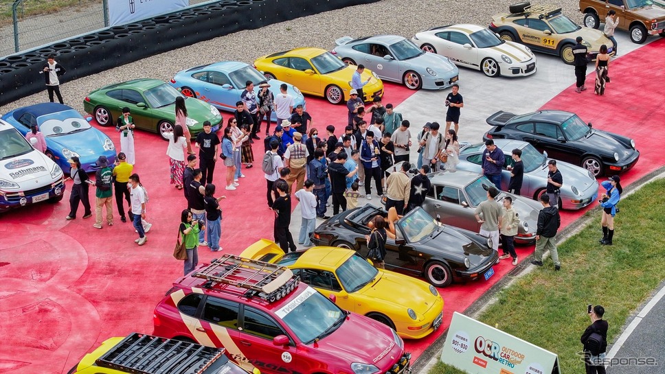 中国で開催されたポルシェターボの50周年記念イベント《photo by Porsche》