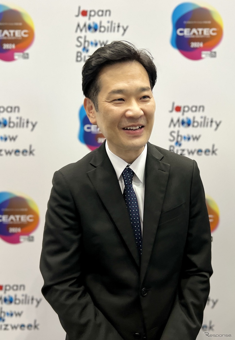 日本自動車工業会 次世代モビリティ領域 領域長 田中正実氏《写真撮影 吉田瑶子》