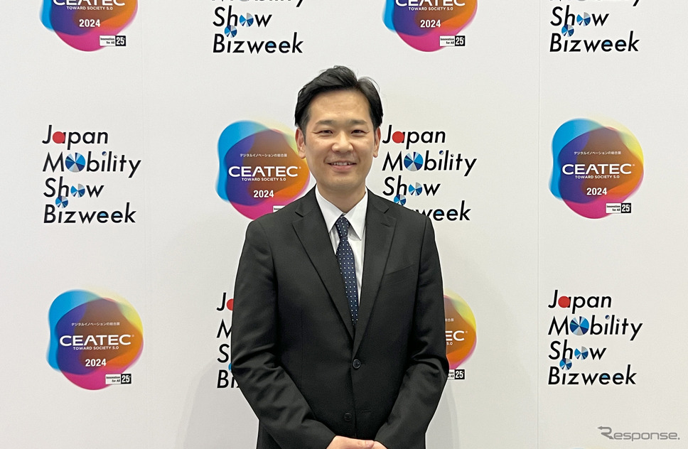 日本自動車工業会 次世代モビリティ領域 領域長 田中正実氏《写真撮影 吉田瑶子》