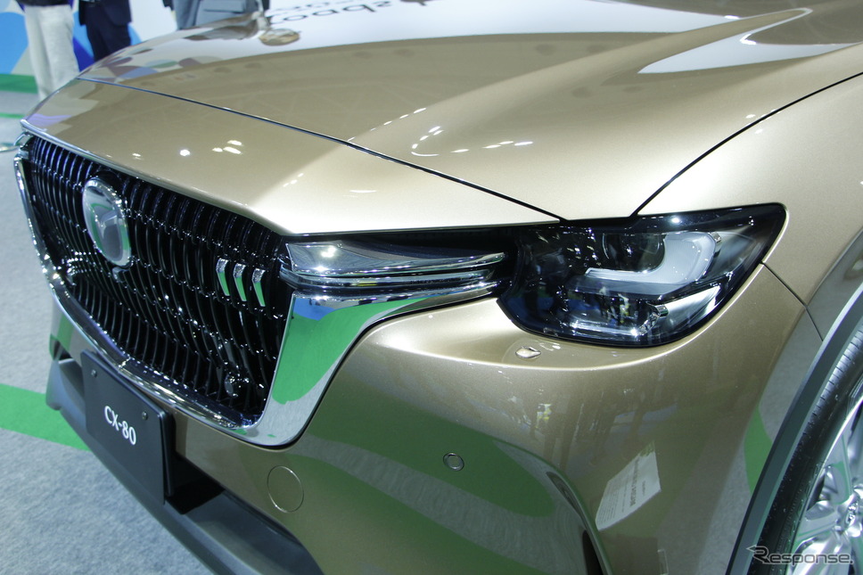 マツダ「CX-80 バイオフューエル」《写真撮影 小國陽大》