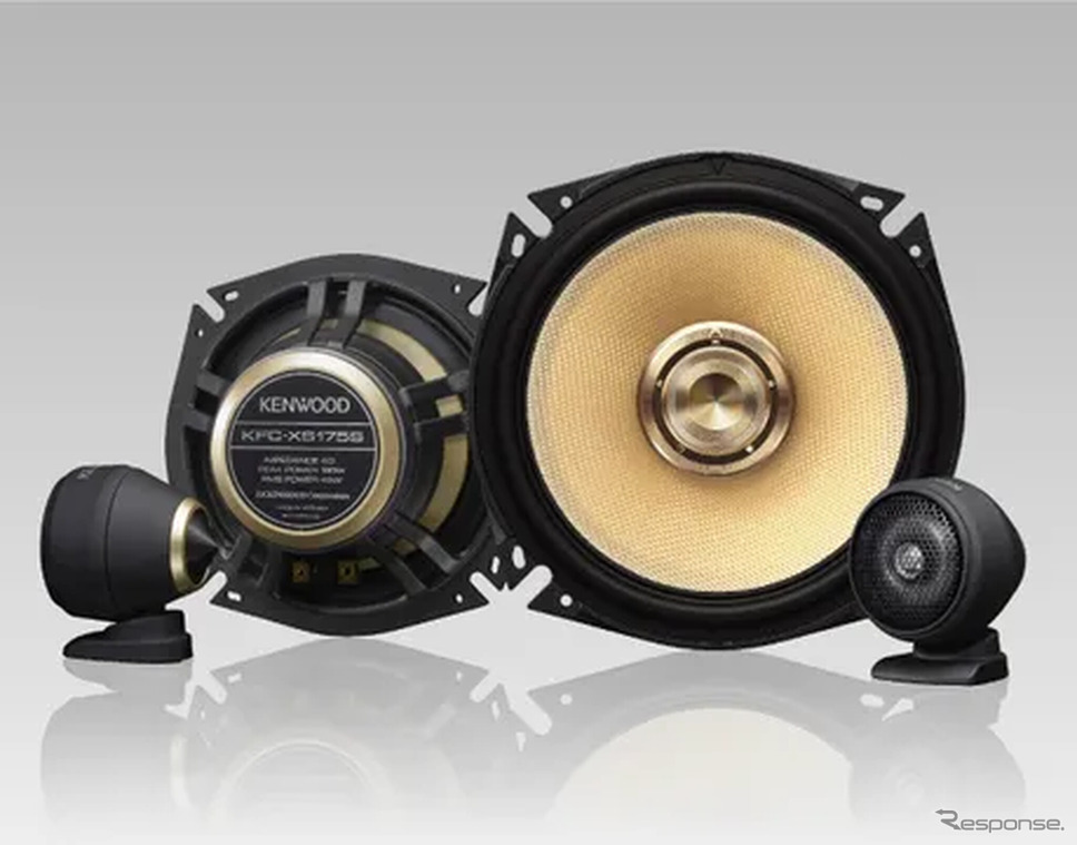 KENWOODブランドの17cm 3wayセパレート カスタムフィット・スピーカー「KFC-XS175S」《写真提供 JVCケンウッド》