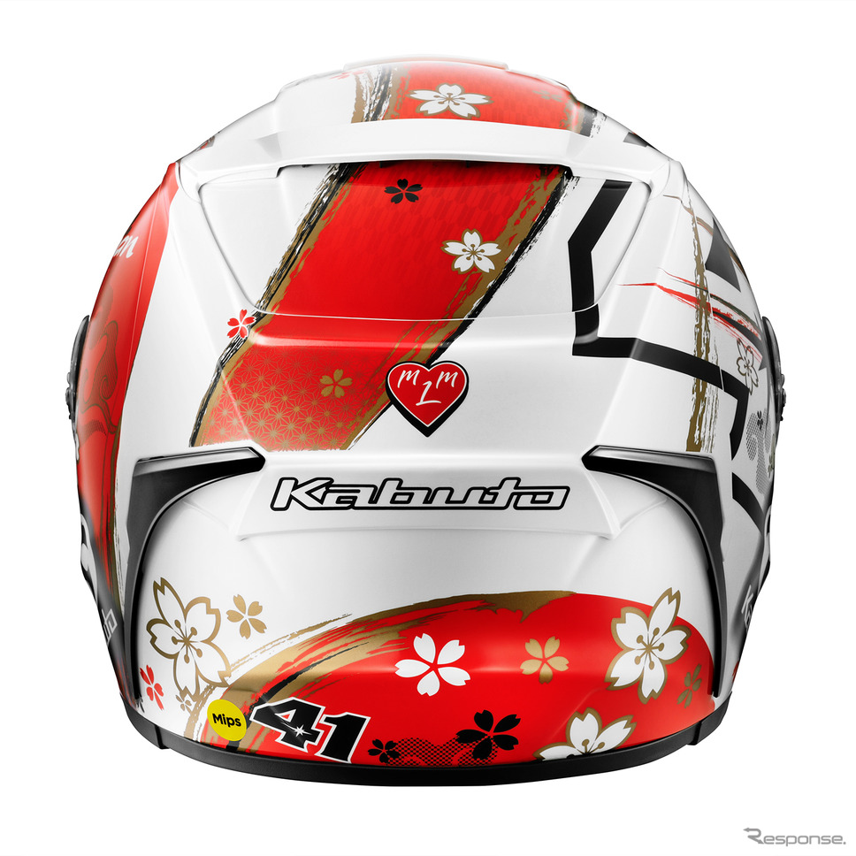 GPライダー“アレイシ”モデルのヘルメット第2弾「F-17 Mips ALEIX-JAPAN」《写真提供 オージーケーカブト》