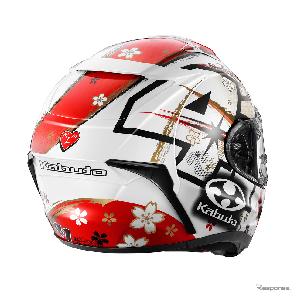 GPライダー“アレイシ”モデルのヘルメット第2弾「F-17 Mips ALEIX-JAPAN」《写真提供 オージーケーカブト》