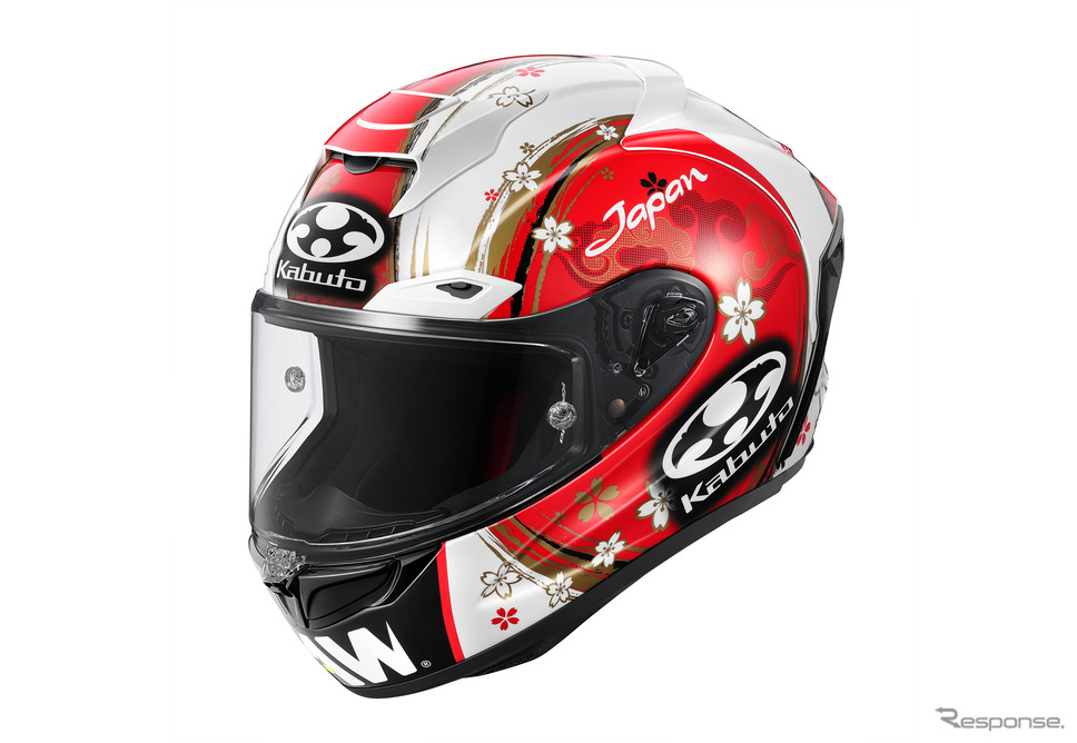 GPライダー“アレイシ”モデルのヘルメット第2弾「F-17 Mips ALEIX-JAPAN」《写真提供 オージーケーカブト》