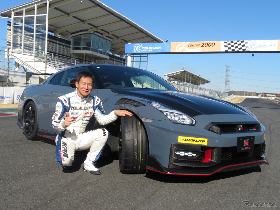日産『GT-R NISMO』に装着して筑波サーキットで58秒台達成《写真提供 住友ゴム》