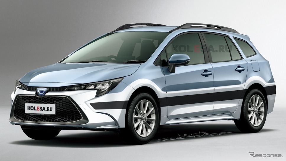 トヨタ スプリンターカリブ 新型の予想CG《KOLESA RU/APOLLO》