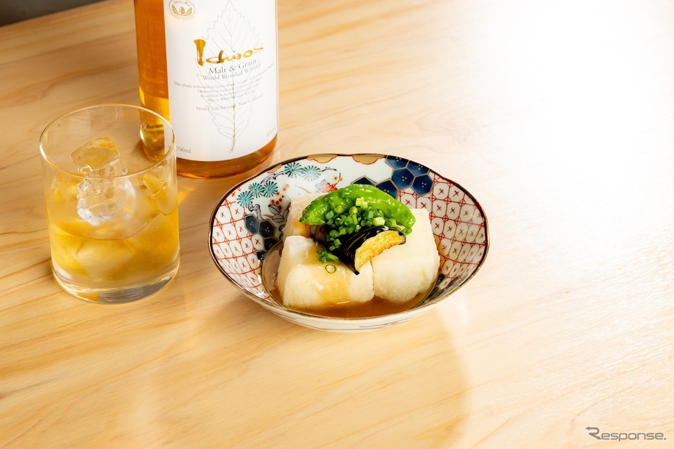 SIT ON TOKYOで日本食をメインとした食事のコース《写真提供 tokyo basic car club》