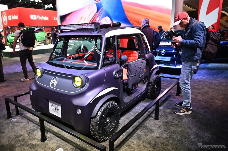 シトロエン・アミ改良新型のプロトタイプ(パリモーターショー2024)《Photo by Mustafa Yalcin/Anadolu via Getty Images/ゲッティイメージズ》