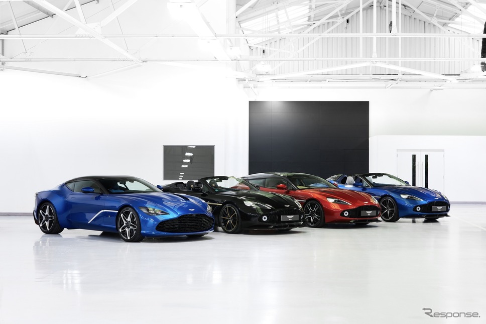 アストンマーティンとザガートのコレクションモデル4台《photo by Aston Martin》