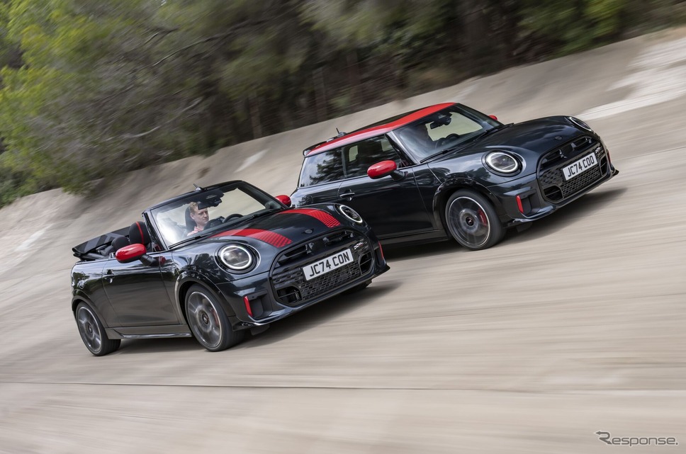 MINIの3ドアハッチバックとコンバーチブル「JCW」改良新型《photo by MINI》
