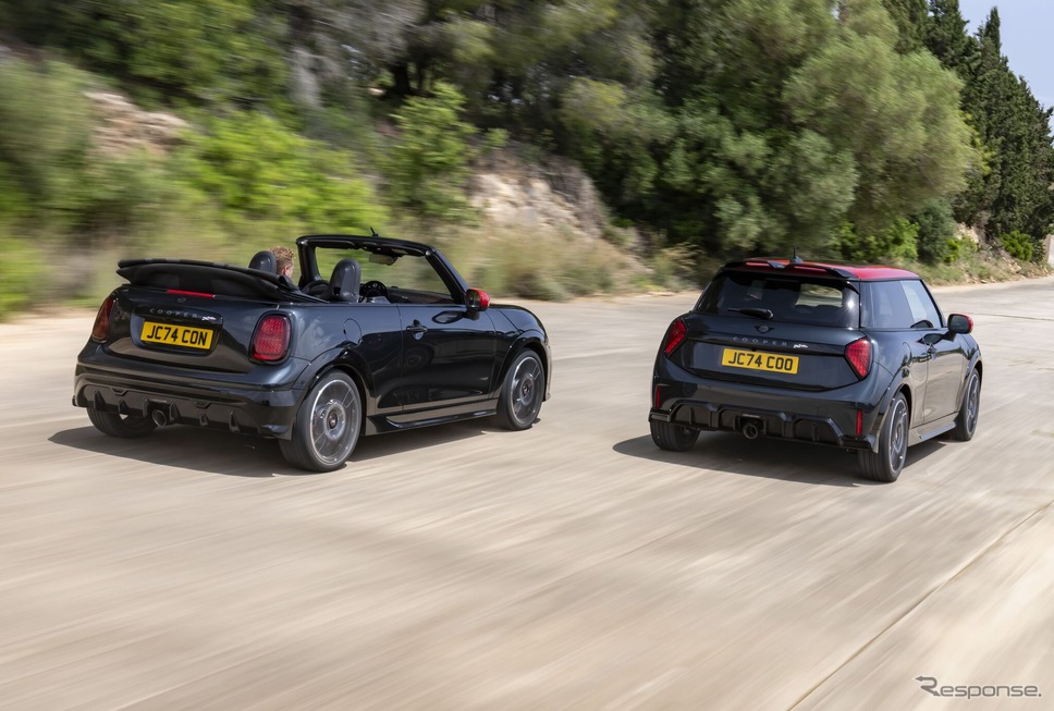 MINIの3ドアハッチバックとコンバーチブル「JCW」改良新型《photo by MINI》