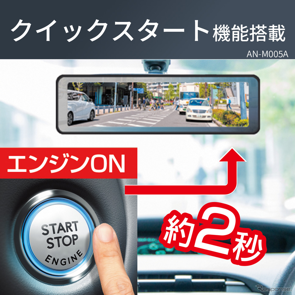 KEIYO デジタルバックミラー「AN-M005A」《画像提供 慶洋エンジニアリング》