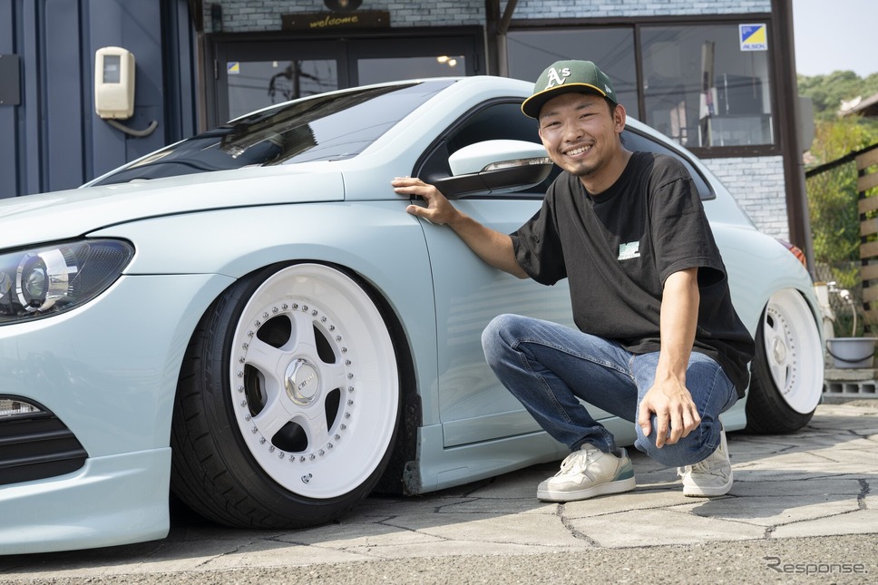 足まわり&内外装カスタムとオーディオの両輪で愛車のシロッコを進化させ続ける出口さん。今後のカスタムにも要注目だ。