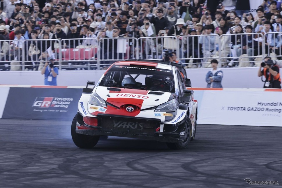 モリゾウこと豊田章男会長のドリフト走行にヒョンデ鄭会長が同乗《photo by Hyundai》