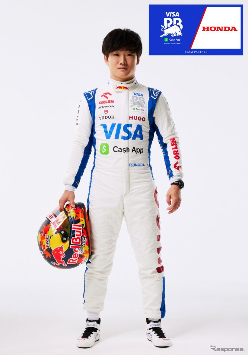F1にVISA Cash App RB Formula One Teamの角田裕毅選手《写真提供 ホンダ》