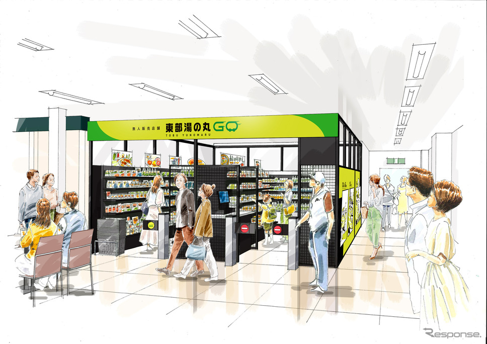 東部湯の丸SA(下り線)の実証店舗イメージ《写真提供 ネクスコ東日本エリアトラクト》