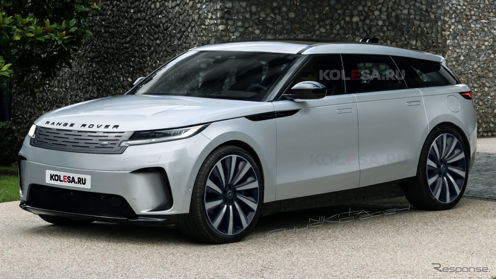レンジローバー ヴェラール 次期型EVの予想CG《KOLESA RU/APOLLO》