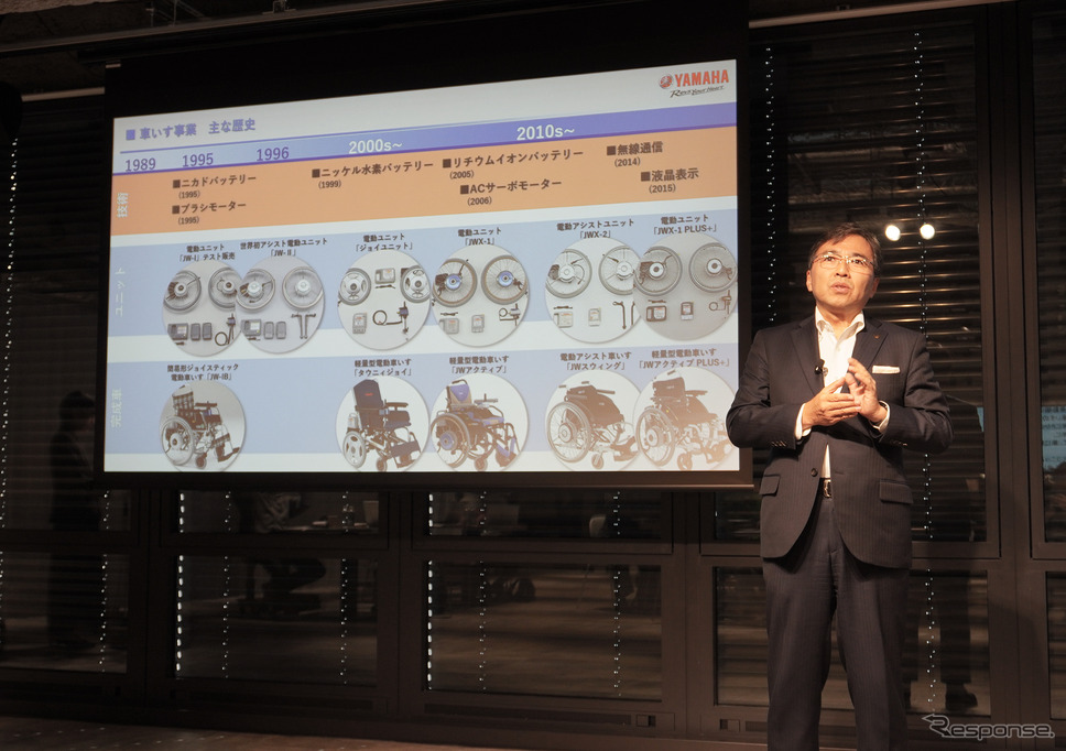 ヤマハ発動機の電動車いすの歴史《写真撮影 宮崎壮人》